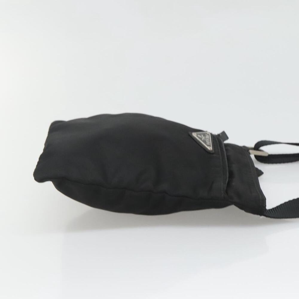 PRADA Shoulder Bag Nylon Black Silver - Picture 4 of 9